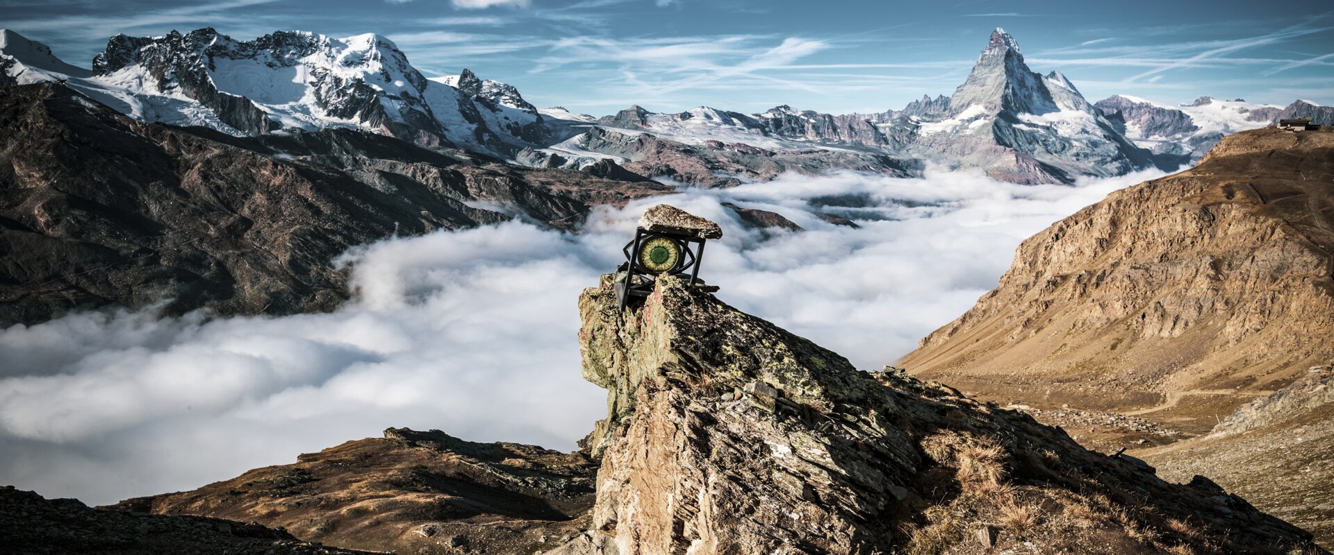 Beautiful mountain landscape on the path to freedom